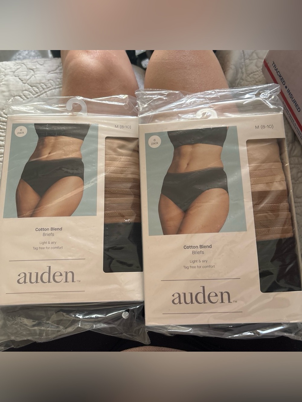 Auden Cotton-Blend Briefs Pack - Black and Beige